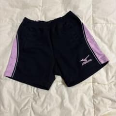 MIZUNO ミズノ バレーボールパンツ レディース　S 黒　ピンク　部活　美品のサムネイル