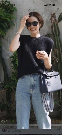 新品未使用☆ELLIEアイボリー ノースリーブニットベスト 1037385408472045_06_9495w.jpeg