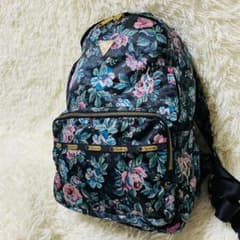 美品】LeSportsac ジョイリッチ コラボ リュック 花柄 ゴールド金具 