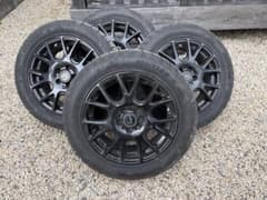 r*a様 205/55R16 ブラックホイールセット ウィンタータイヤ　スタットのサムネイル