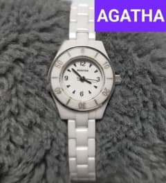 電池交換済】AGATHA オールセラミック クォーツ 腕時計 アガタ - メルカリ