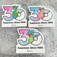 [정규품] 30주년 씰 스티커 한국 한정 포켓몬 스토어 세트