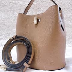 ✨希少 現行ロゴ 美品✨ フルラ ダナエ 2way ブラウン ベージュ レザー 