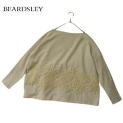 ビアズリー BEARDSLEY トップス プルオーバー カットソー F BEARDSLEY ビアズリー 刺繡 カットソー プルオーバー 長袖 サイズF