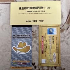 イエローハット　株主優待　お買物割引券　10枚セットのサムネイル