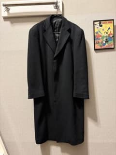 超激レア！ウールスーパーロングコート黒着丈115超美品ヴィンテージ 超激レア！ウールスーパーロングコート黒着丈115超美品ヴィンテージ