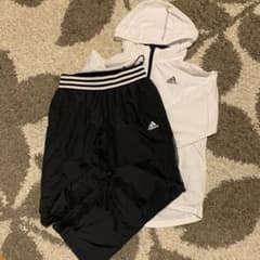 レディース　アディダス　シャカシャカジャージ上下　Lのサムネイル