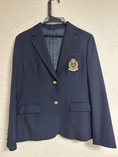 レディース 紺色 ブレザー 制服のサムネイル
