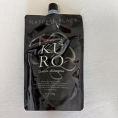 白髪染めKURO Cream Shampoo ナチュラルブラック 400g - メルカリ