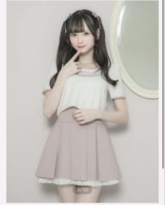 pium バイカラーTシャツ×タックミニスカートセット ピンク セットアップ pium♡ バイカラーTシャツ×タックミニスカートセット / ピンク - メルカリ