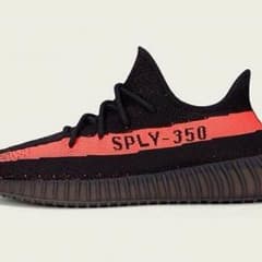 値下げ！yeezy boost350 v2 BY9612 黒赤のサムネイル