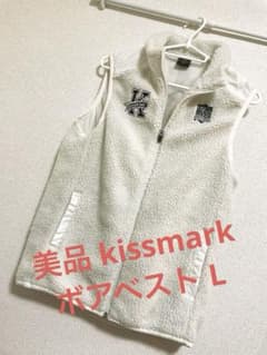【美品】キスマーク　秋冬ゴルフ　レディース　ボアウインドベストLのサムネイル