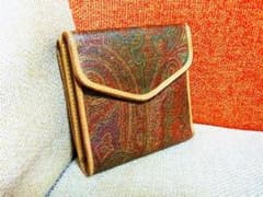 【良品】ＥＴＲＯ エトロ Ｗホック 二つ折り財布のサムネイル
