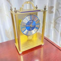 MASTER QUARTZ 置時計 ゴールド ブルー文字盤のサムネイル