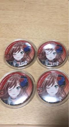 バンドリ 今井リサ あるあるCity 缶バッジ4個のサムネイル