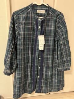 新品　Golden Bear チェック柄 七分袖シャツ Lサイズのサムネイル