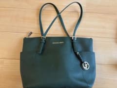 MICHAEL KORS ダークグリーン トートバッグのサムネイル