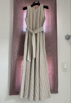 Max Mara［白タグ］リネン ベルテッドドレス　イタリア製のサムネイル