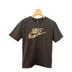 NIKE】ナイキ ビッグロゴ 迷彩 カモフラ Tシャツ ブラック M - メルカリ