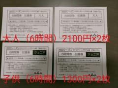 上越国際 岩原 スキー場リフト券（6時間）大人2枚 子供2枚セットのサムネイル