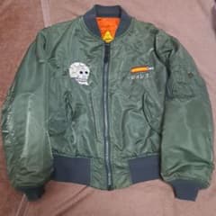 超希少 JOHN'S BY JOHNNY スカル刺繍 MA-1ジャケット - メルカリ