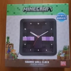 マインクラフト　掛け時計　スクエアウォールクロックのサムネイル