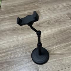 スマホスタンド 卓上 角度調整 高さ調整 ブラックのサムネイル