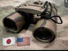 イラク戦 陸自/米軍 砂漠迷彩軍用双眼鏡 昼夜兼用12X25 2万円の品