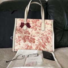 直営店購入】美品 GUCCIグッチGGリボンハーバリウムトートバッグ 日本 