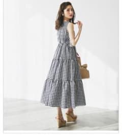 tocco  closet大人気完売 ギンガムチェックロングワンピースのサムネイル