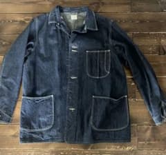 オアスロウ　40's デニムカバーオール サイズ3のサムネイル