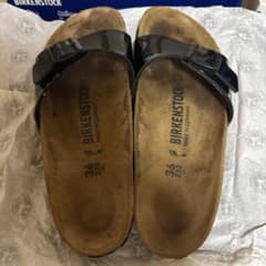 BIRKENSTOCK Madrid パテントブラック サンダル 36 23.0のサムネイル