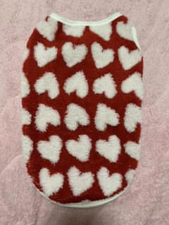 カワイイハート♡のモコモコ犬服のサムネイル