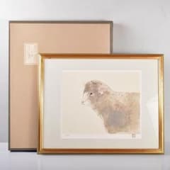 奥村土牛作　リトグラフ　『干支』　額装　C　4096B m85253886542_1.jpg?1636696648