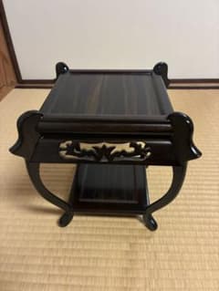唐木調 木製 花台 香炉台 盆栽台 高卓 透かし彫り 猫脚 飾り台 花台 香炉台 盆栽台 高卓 透かし彫り 猫脚 飾り台 唐木調 木製 - メルカリ