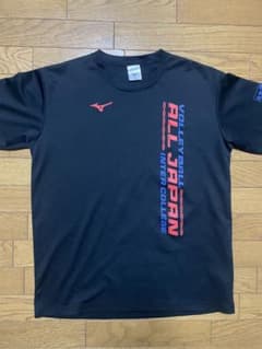 2022インカレ記念Tシャツ Mizuno バレーボール メンズ ブラックのサムネイル