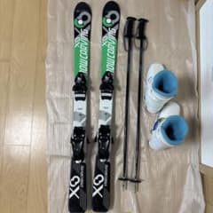 スキー3点セット スキー板110 スキー靴22.0ストック90のサムネイル