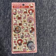 ハローキティ ボンボンドロップシール 和風デザインのサムネイル