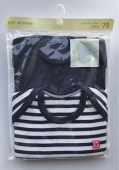 新品未使用UNIQLOクルーネックボディ70 長袖2枚組のサムネイル