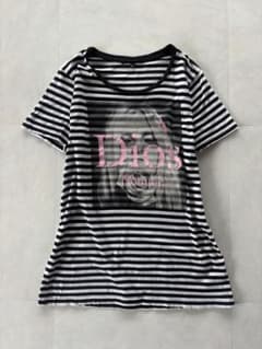 y2k Striped Photo Graphic T-Shirtのサムネイル