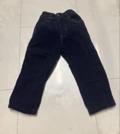 お得⭐︎裏起毛　ネイビー 紺長ズボン 90cmのサムネイル