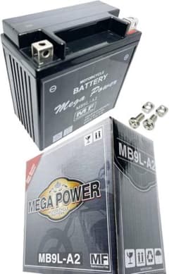 MB9L-A2 メガパワー バイク バッテリー 新品のサムネイル