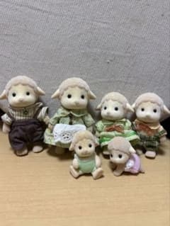 シルバニアファミリー ヒツジファミリー 人形6体セット 赤ちゃん2体付きのサムネイル