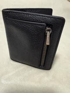 COACH 二つ折り財布 ブラック レザーのサムネイル