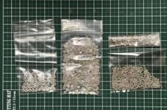 金属パーツシルバー系　ロンデル、ピン、スペーサーなど詰め合わせ12点