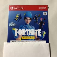 Nintendo Switch - フォートナイト ワイルドキャットバンドル 特典コードチラシ Nintendo Switch - Fortnite ワイルドキャットバンドル