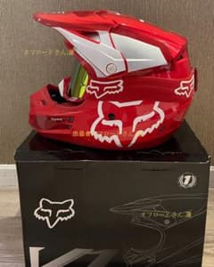FOX v1 赤 連名バージョン モトクロスヘルメットオフロードヘルメット