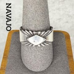 NAVAJO L刻印　ナバホ サンバーストリング スターリングシルバー　21号 m85278149752_1.jpg?1776812979