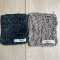 fog linen workリネンテープニットマット2個　ウールリネントートのサムネイル