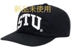 STUSSYキャップ STUロゴ刺繍 黒キャップ新品タグ付きステューシーキャップのサムネイル